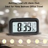 JOPHEK LCD Digital Alarm Clock, Travel Alarm Clock with Temperature