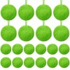 12 Pcs Lime Green Furry Christmas Ball Ornaments Christmas Tree