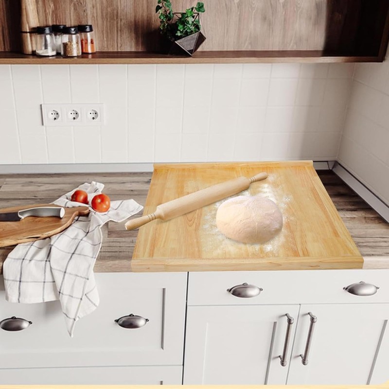YYRZZ Reversible Pastry Board,19.68" x 16.14" Reversible Bamboo Pastry Board