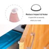 RUTICH Small Door Bumpers Self-adhesive Clear Rubber Feet Tiny Bumpons