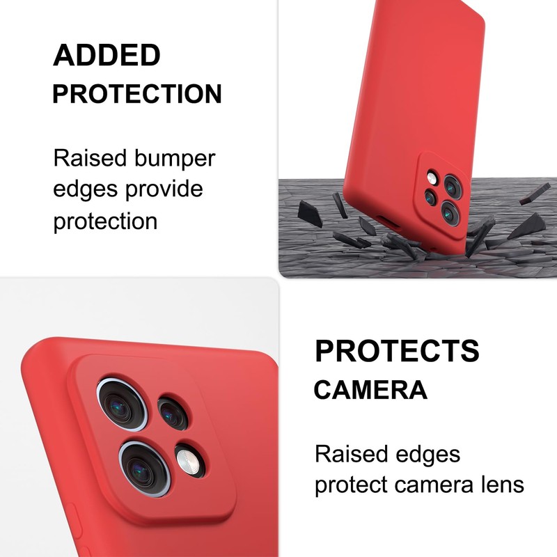 NUIMADL Moto Edge+ 2023 5G Case, Soft Liquid Silicone Protective