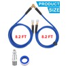 WNCGC 2 Way Tire Inflation Hose 1/4 Inch x 8.2FT