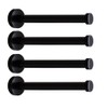NELXULAS Classic Black Stainless Steel Heavy Duty Wall Mount Hooks,