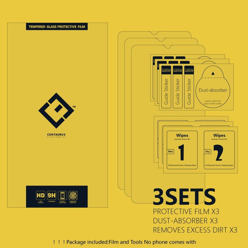 CENTAURUS Replacement for L-G V30 Tempered Glass Screen Protector-(3 Pack)