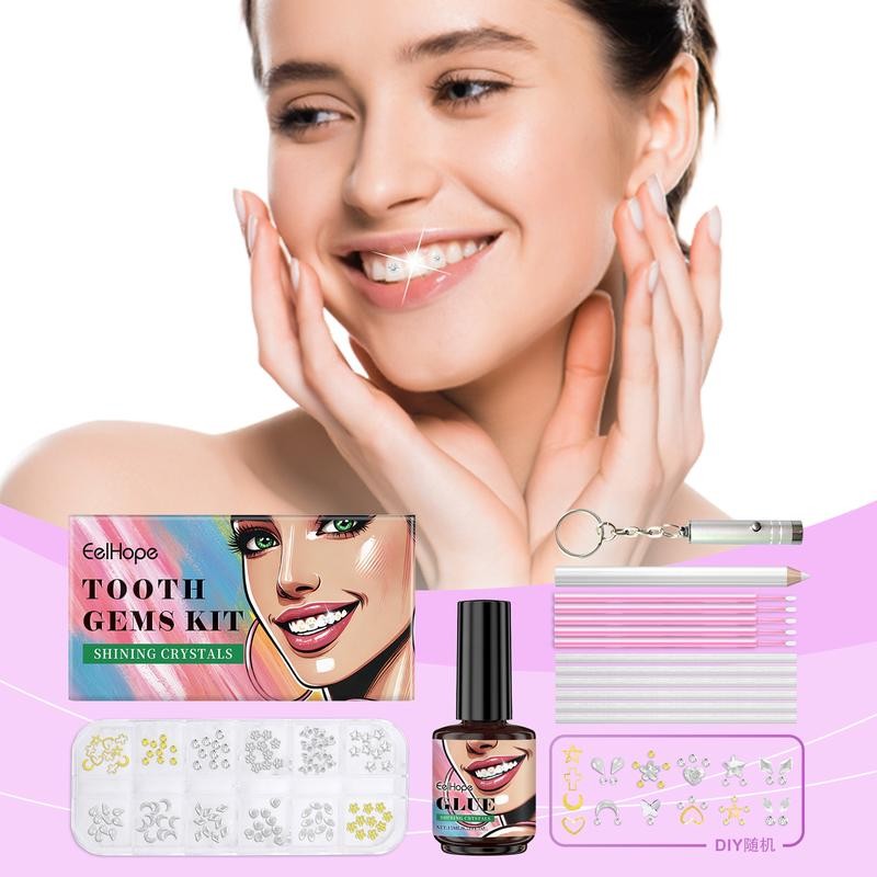 Eelhope Dental Beauty Set Fashion Beauty Decorative Diamond Combination Personality