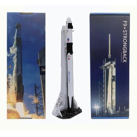 wltk SpaceX Dragon + STRONGBACK 1/233 Diecast Rocket Model Set (09)