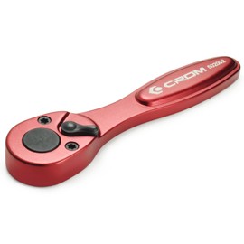 CROM 1/4-inch Drive Mini Ratchet - 72-Tooth Hex Bit Driver, Reversible Micro Ratchet with 5 Degree Arc -Lightweight Aluminum & Compact To Fit In Tight Spaces (1/4-Inch Bit Driver)