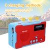 RD-666T Portable Solar Powered Emergency Hand Crank AM FM Radio