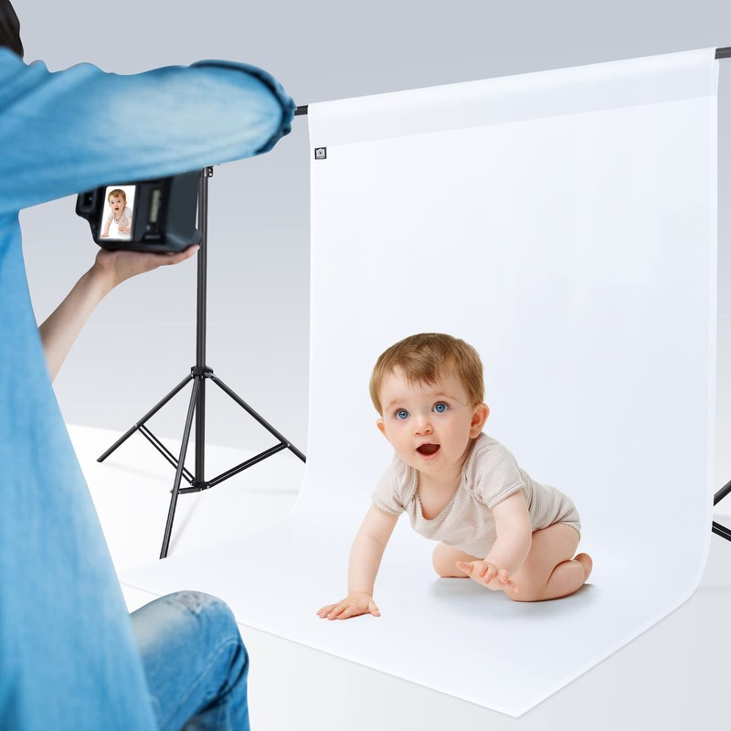 UTEBIT White Photography Background Sheet 100x150cm Folding White Screen Photography