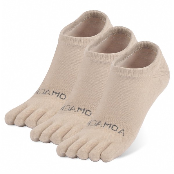 OrrinSports No show Toe Socks Coolmax Low Cut Non-Slip Running