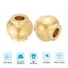 PATIKIL Lamp Solid Brass Neck, 2 Pcs Turned Brass Spindle