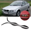 Carbon Fiber Headlight Eyebrows Trim Sticker Fits for E46 323i