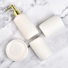 Bathroom Accessories Set, 4 Pcs White Bathroom Accessory Set, Soap