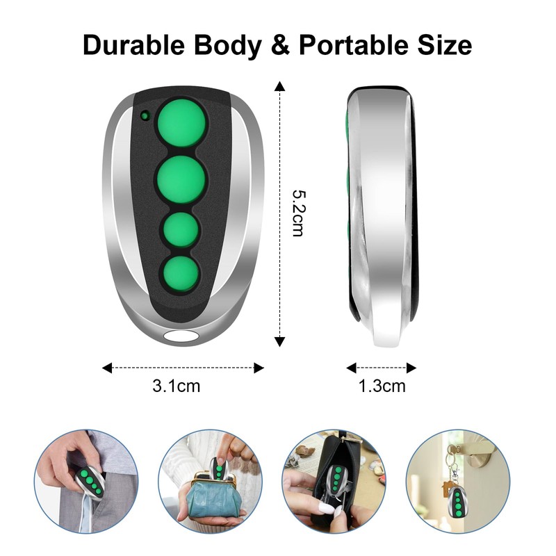 3 Pack Garage Door Remote Compatible with TOPENS M12, Garage