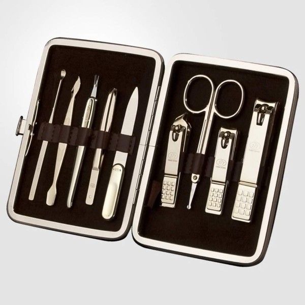 World No. 1. Three Seven (777) Travel Manicure Grooming Kit Nail Clipper Set (9 PCs, TS-392WG), MADE IN KOREA, SINCE 1975.