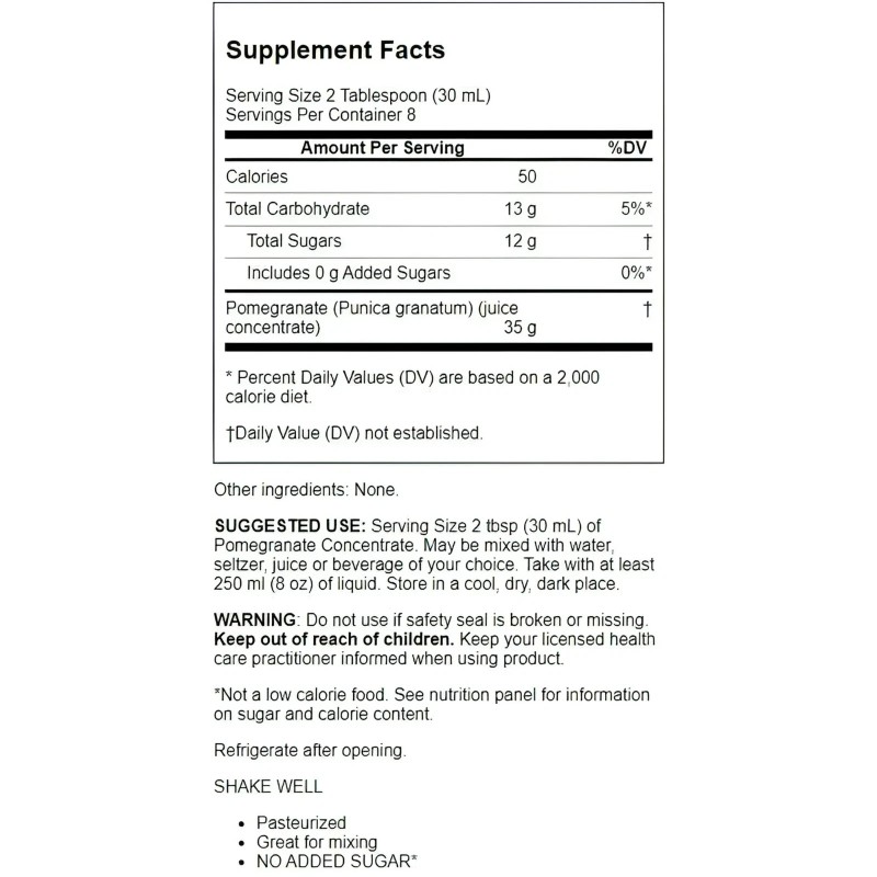 Dynamic Health Pomegranate Juice Concentrate, No Additives or Preservatives 8