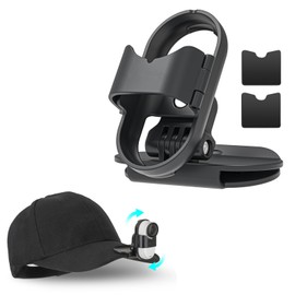 SHEAWA for Insta360 Go 3S/Go3 Hat Mount Clip, 360 Degree Rotation, Freely Adjustable, Attaches to Hat Brim or Bag Straps, Adjustable Angle, Lightweight, Durable, Accessory