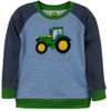 John Deere Crewmeck Sweatshirt Blue Tractor Gray Loader Toddler Sizes