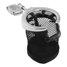TCT-MOTORPARTS Universal Motorcycle 1.25" Handlebar Mount Drink Cup Holder Fit for Harley Touring Street Road Electra Glide Road King Ultra Limited