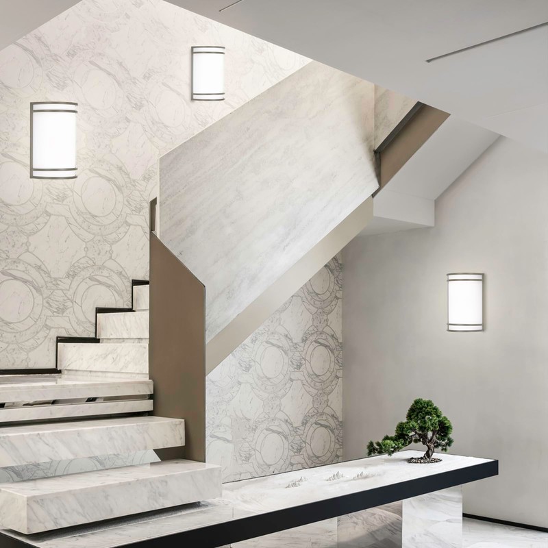 Flynix Indoor Wall Sconce, Half Cylinder Wall Light Fixture, 3000K