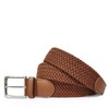 Glamexx24 Unisex Elastic Fabric Belt Braided Stretch Belt Stretchy Belt