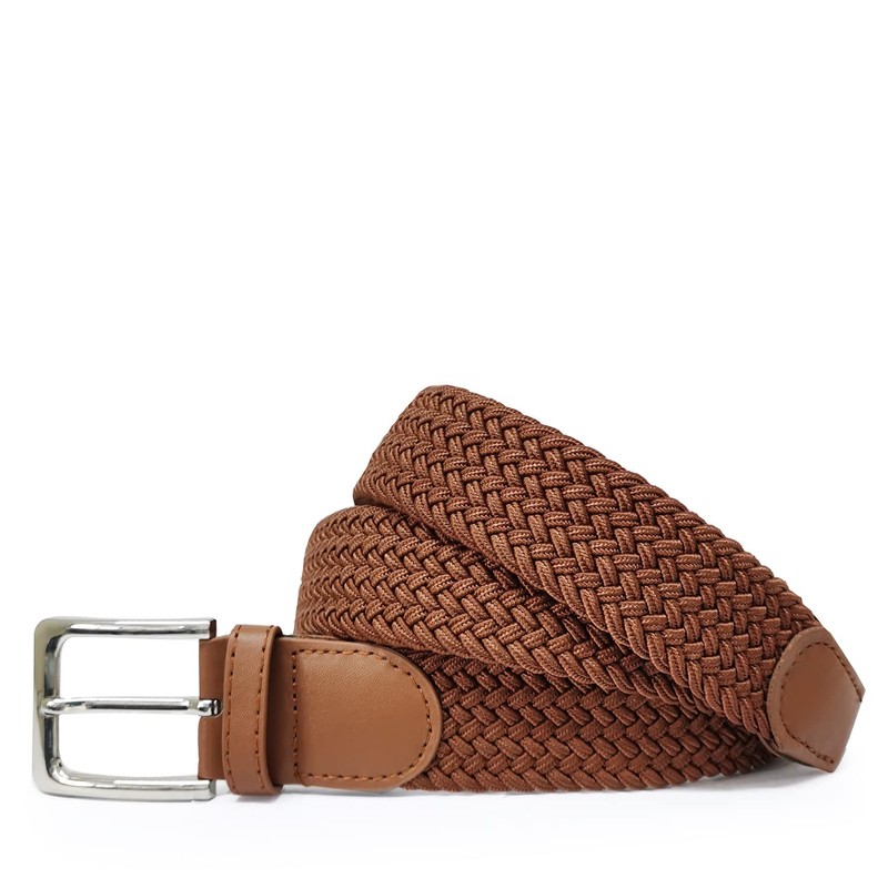 Glamexx24 Unisex Elastic Fabric Belt Braided Stretch Belt Stretchy Belt