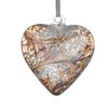 Sienna Glass HR8PASTELGO Friendship Heart, Gold, Small