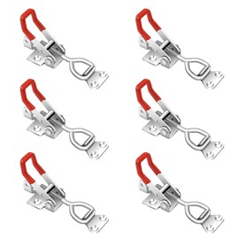 GH-4001 Metal Tension Clasp, Pack of 6, Toggle Clasp, Toggle Clasp, Box Closure, Small Toggle Lever Tensioner, Adjustable (100 kg/220 lbs)