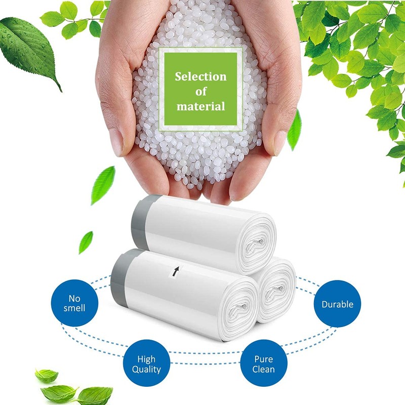 2.6 Gallon 220 Counts Strong Drawstring Trash Bags Garbage Bags
