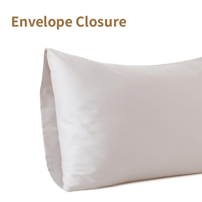 100% Egyptian Cotton Pillow Cases Set of 2, Standard Size