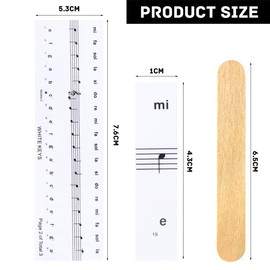 Piano Keyboard Stickers for 54/61/76/88 Key Removable Piano Keyboard Note Label Transparent Piano Notes Guide for Beginners Learning 2Pcs