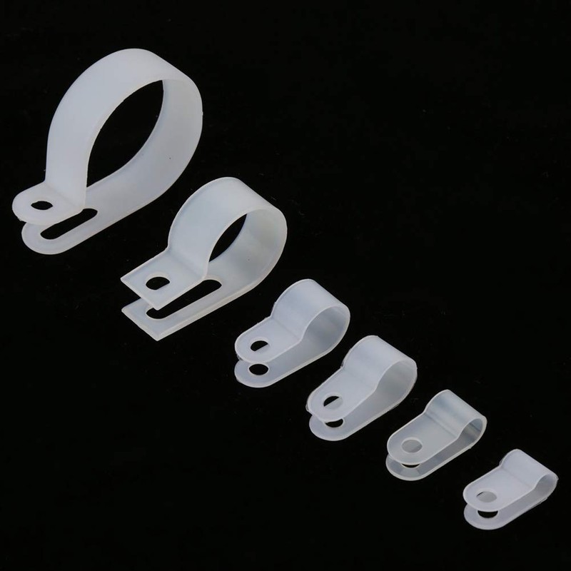Clips de 200 piezas, abrazaderas en P, clips de sujetadores