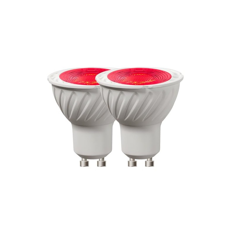 LIDESENMO 2-Pack LED Landscape Light 5W GU10 Red Green Blue