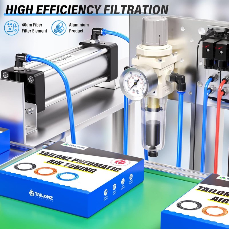 TAILONZ PNEUMATIC 1/4 Inch BSP Automatic Drain Air Filter Pressure