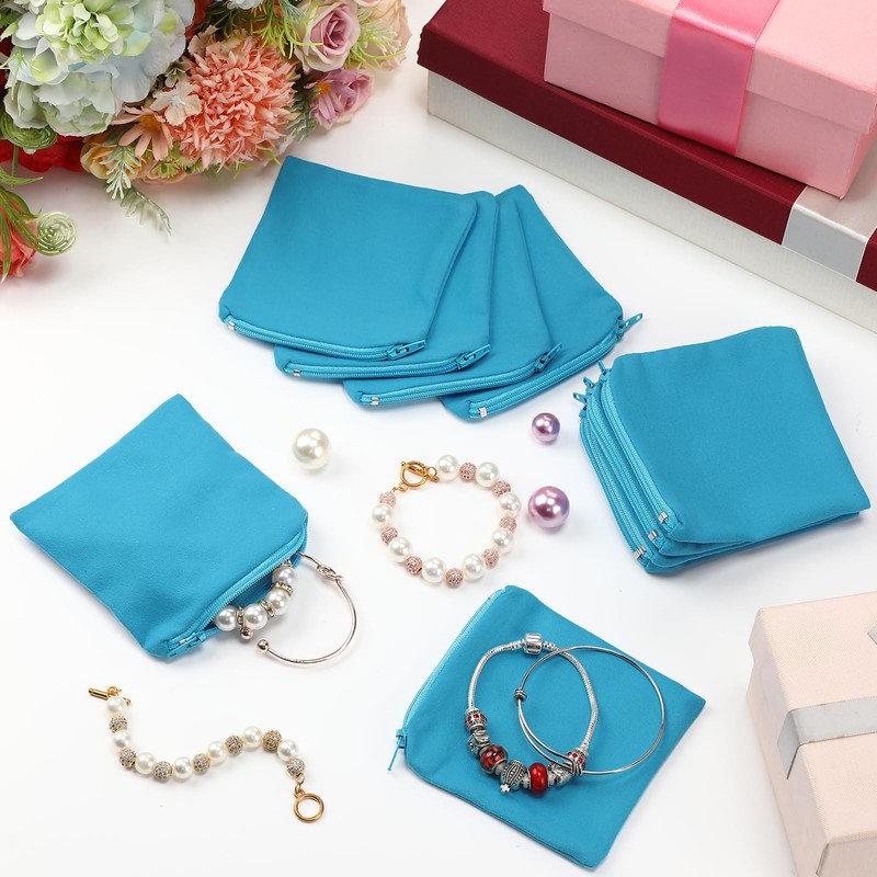 Geosar 24 Pcs Silver Storage Bags, Christmas Anti Tarnish Jewelry