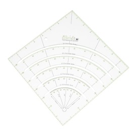 TEHAUX Acrylic Quilting Ruler Durable Patchwork Tailor Ruler for DIY Sewing Projects Lightweight and Portable Measuring Tool with Display