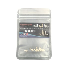 Peek(polyetheretherketone) Plastic Metric Hex Socket Head Cap Screws M2X6/10pcs