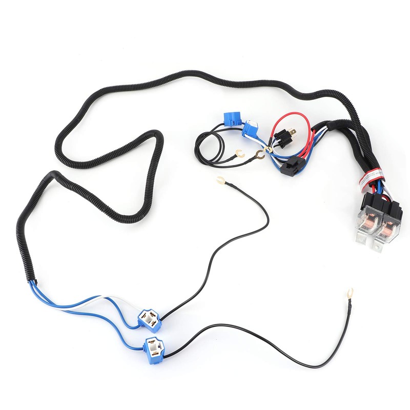 Headlight Relay Wiring, H4 Headlight Relay Wiring Harness 4 Lights