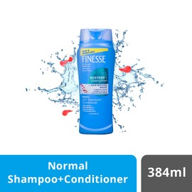 FINESSE Self Adjusting 2 in 1 Texture Enhancing Shampoo and Unisex Conditioner, 13 Ounce (I0025928)