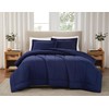Brooklyn Loom Solid Cotton Percale Navy Twin/Twin XL 2 Piece