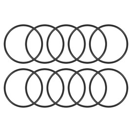MACHSWON 10 Pcs Nitrile Rubber O-Rings 120mm OD 115mm ID 2.5mm Width Metric Sealing Washer Round O-Ring Gasket O Rings Seal Grommets Black