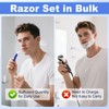 Disposable Razors Individually Wrapped Bulk, Travel Razors Bulk With Shaving