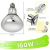 160W UVA UVB Vapor Reptile Heat Lamp, High Intensity Self-Ballasted