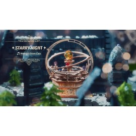 ROKR 3D Wooden Puzzles for Adults Mechanical Starry Night Music Box for kids