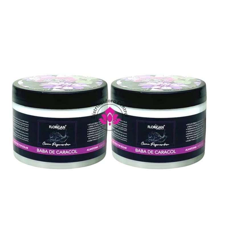 Crema Regeneradora Baba de Caracol con Elastina Florigan® 2 Piezas