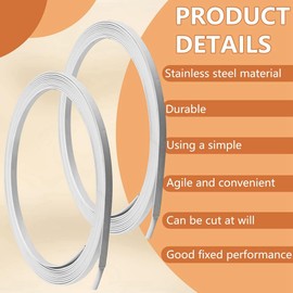 White Spring Steel Boning Boning Stays Boning for Sewing Crafts Making, 1/4Inch Width Easy Install (11 Yards)