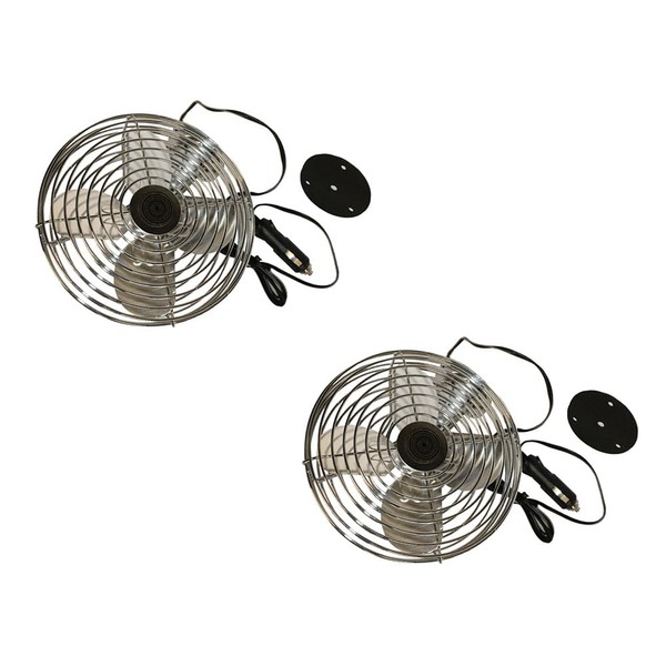 Mytee Products 2 Pack 6" 12 Volt Chrome Metal Dash