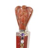 Jet International Red Jasper Angel Chakra Wand Stick Approx. 5.5