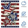 Heyfibro 4th Of July Patriotic Garden Flag 12x18 Double Sided