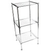 Organize It All 3 Tier Chrome Freestanding Bathroom Storage Shelf